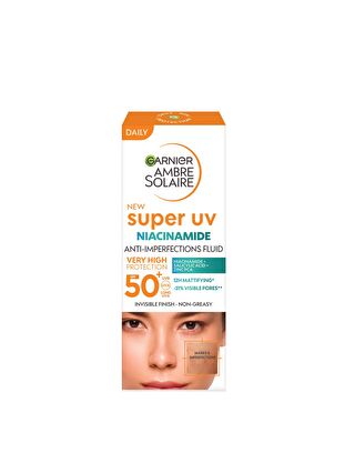 Garnier Super UV Niasinamid Fluid Leke Karşıtı SPF50+ Güneş Kremi 40 ml