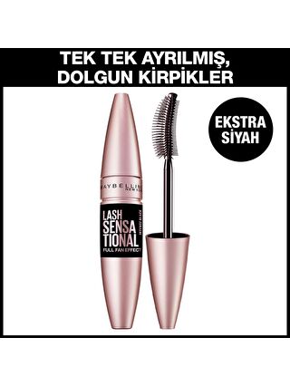 Maybelline New York Lash Sensational Black Maskara - Ekstra Siyah