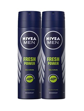 NIVEA Fresh Power Sprey Deodorant 150 ml Erkek 2'li Avantaj Paketi