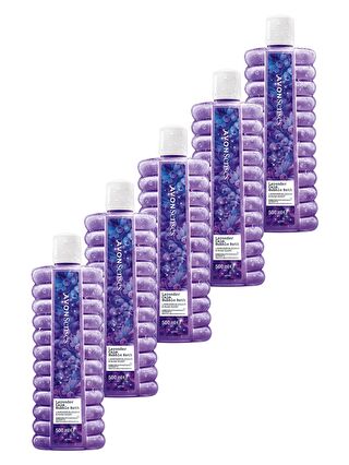 AVON Senses Lavender Calm Lavanta Kokulu Banyo Köpüğü 500 Ml. Beşli Set