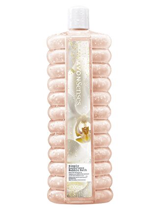 AVON Simply Luxurious Beyaz Şeftali ve Vanilya Orkide Kokulu Banyo Köpüğü 1 Lt.