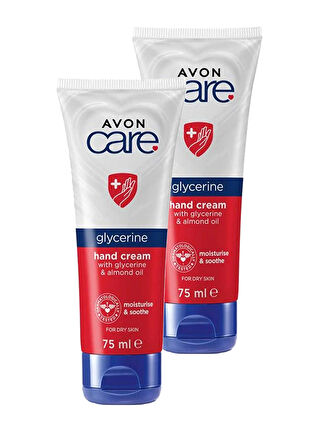 AVON Care Gliserin ve Badem Yağı İçeren El Kremi 75 Ml. İkili Set