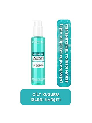 L'Oreal Paris Bright Reveal Cilt Kusuru İzi Karşıtı, Serum İçerikli Temizleme Jeli Niasinamid+Salisilik Asit 150ml