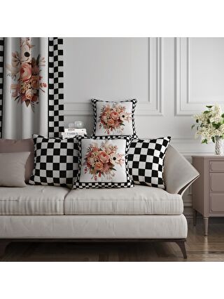 Siyah-Açık Kırmızı-Koyu Gri