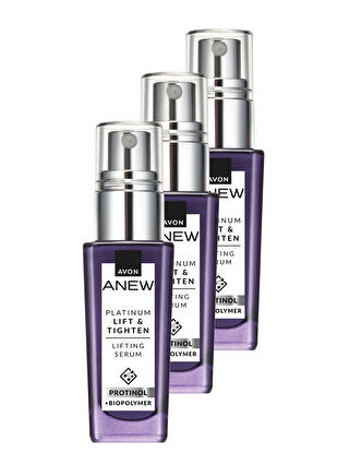 AVON Anew Platinum Lift & Tighten Lifting Serum 30 Ml. Üçlü Set