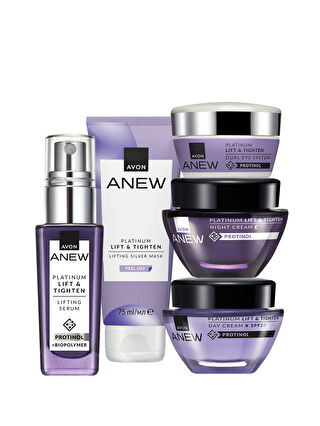 AVON Anew Platinum Lift & Tighten Beş Parça Yüz Bakım Paketi