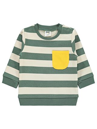 Civil Baby Erkek Bebek Sweatshirt 6-18 Ay Haki