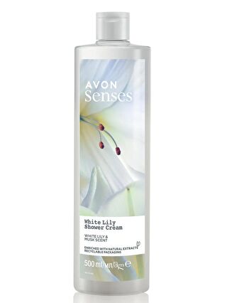 AVON Senses White Lily Beyaz Zambak Kokulu Duş Jeli 500 Ml.