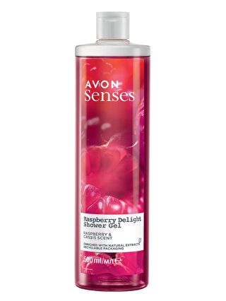 AVON Senses Rapsberry Delight Frambuaz ve Frenk Üzümü Kokulu Duş Jeli 500 Ml.