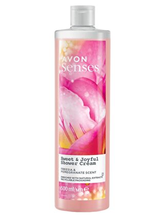 AVON Senses Sweat & Joyful Frezya ve Nar Kokulu Krem Duş Jeli 500 Ml.