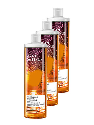 AVON Senses Sun Kissed Sunsets Duş Jeli 500 Ml. Üçlü Set