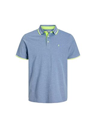 Jack & Jones Jack Jones Paulos Erkek Mavi Klasik Yaka Polo Tişört