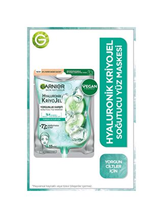 Garnier Hyaluronik Kriyojel Yorgunluk Karşıtı Soğutucu Yüz Maskesi