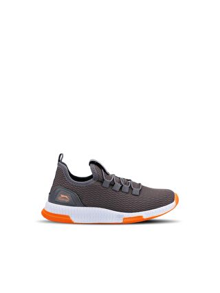 SLAZENGER ABENA I Sneaker Unisex Çocuk Ayakkabı Koyu Gri / Turuncu