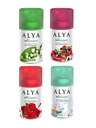 Alya Karışık Nature's Scents Lilly of the Valley - Cool Linen - Rose - Mixed Berries Oda Kokusu Yedek Makine