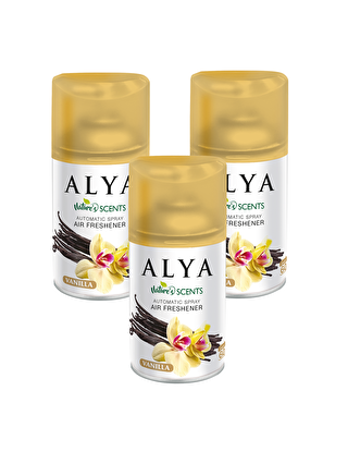 Alya Karışık Nature's Scents Vanilla- Vanilya Oda Kokusu Yedek Makine Spreyi 250 ml x3 adet