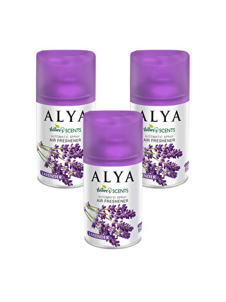 Alya Karışık Nature's Scents Lavender - Lavanta Oda Kokusu Yedek Makine Spreyi 250 ml x3 adet