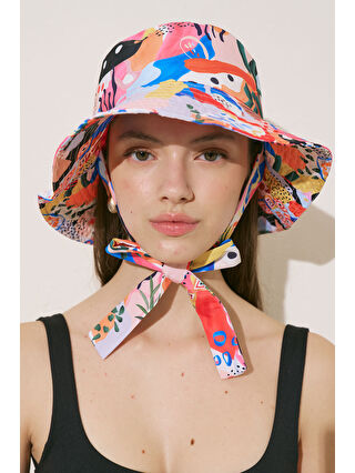 Pembe-Açık Mavi-Beyaz