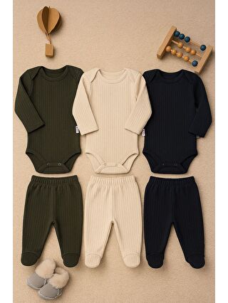 Lacivert-Kahverengi-Haki