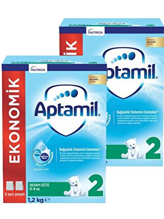 Aptamil 2 Devam Sütü Yeni Formül 1200 gr x 2 Adet