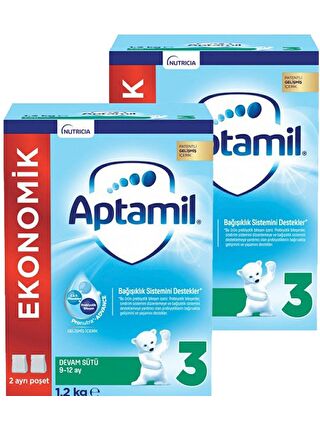 Aptamil 3 Devam Sütü Yeni Formül 1200 gr x 2 Adet