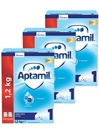 Aptamil 1 Bebek Sütü Yeni Formül 1200 gr x 3 Adet