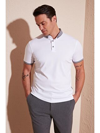 Buratti Antrasit Pamuklu Slim Fit Polo T Shirt 646R4560