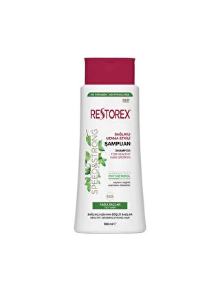 Restorex Speed and Strong Sağlıklı Uzama Etkili Şampuan 500ml Yağlı Saçlar