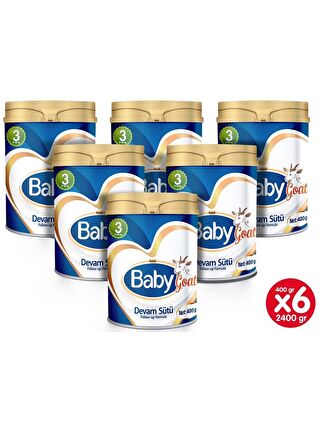 Baby Goat 3 Keçi Sütü Bazlı Devam Sütü 400 gr x 6 Adet