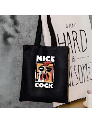 Touz Moda Nice Cock Siyah Bez Çanta