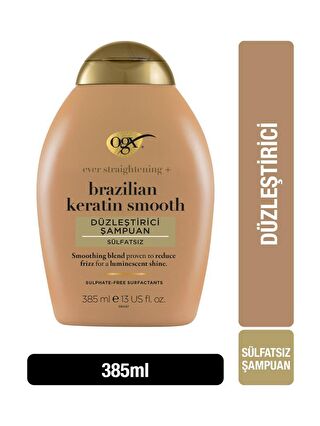 OGX Düzleştirici Brazilian Keratin Smooth Sülfatsız Şampuan 385 ml