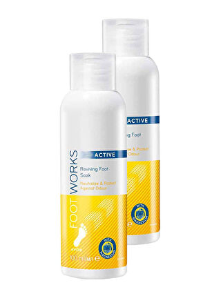 AVON Foot Works Active Canlandırıcı Ayak Banyosu 100 Ml. İkili Set