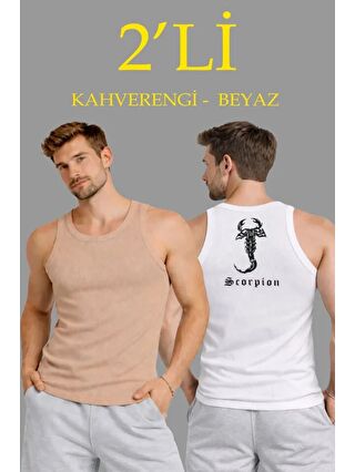 Kahverengi-Beyaz