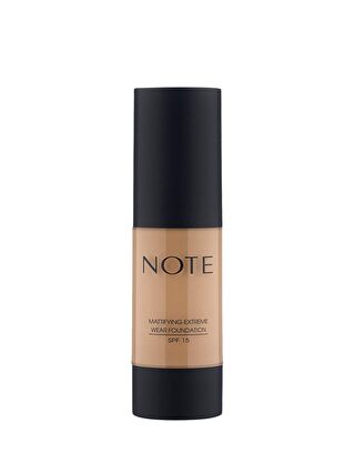 Note Cosmetique Mattifying Extreme Wear 04 Sand Mat Bitişli SPF 15 Kapatıcı Fondöten