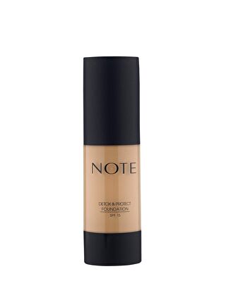 Note Cosmetique Note Detox & Protect 03 Medium Beige Canlandırıcı Etkili SPF 15 Kapatıcı Fondöten