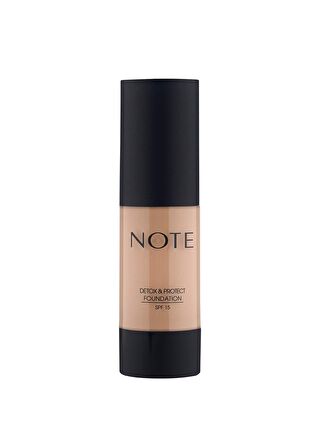 Note Cosmetique Detox & Protect 04 Sand Canlandırıcı Etkili SPF 15 Kapatıcı Fondöten