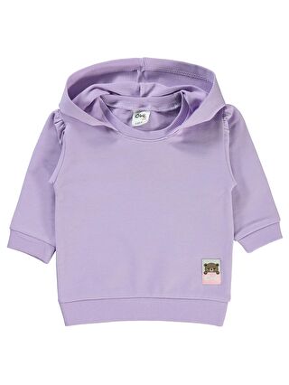 Civil Bebek Kapüşonlu Sweatshirt 6-18 Ay Lila