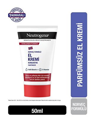 Neutrogena Norveç Formülü El Kremi Parfümsüz 50 ml