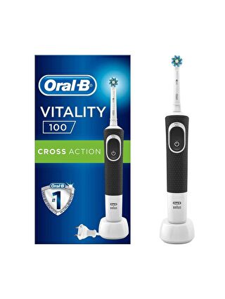 Oral-B D100 Şarj Edilebilir Diş Fırçası Cross Action Siyah