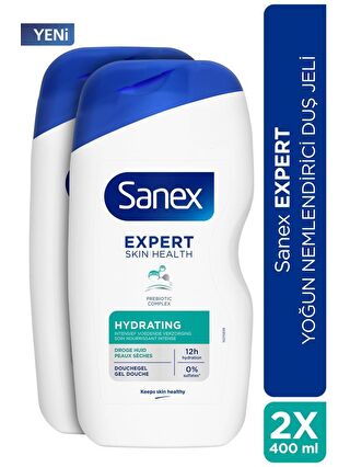 Sanex Expert Yoğun Nemlendirici 2x 400ml Duş Jeli