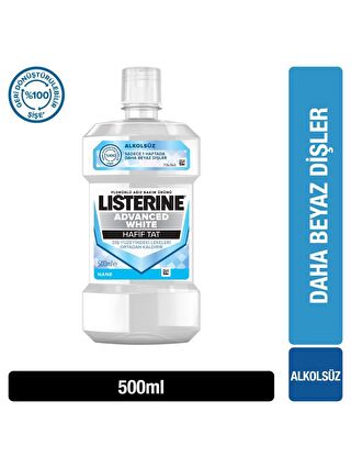 Listerine Advanced White Hafif Tat 500 Ml