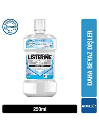 Listerine Advanced White Hafif Tat 250 ml