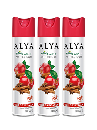 Alya Karışık Nature's Scents Apple & Cinnamon - Elma & Tarçın Su Bazlı Oda Kokusu ml x3 adet