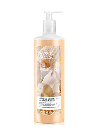 AVON Simply Luxurious Beyaz Şeftali ve Vanilya Orkide Kokulu Duş Kremi 720 Ml.