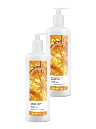 AVON Senses Orange Twist Portakal ve Yasemin Kokulu Duş Jeli 720 Ml. İkili Set