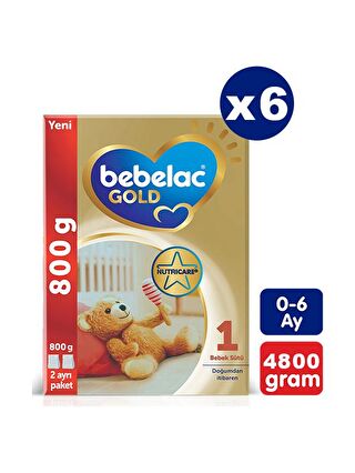 Bebelac Gold 1 Bebek Sütü 800 gr x 6 Adet