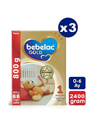 Bebelac Gold 1 Bebek Sütü 800 gr x 3 Adet