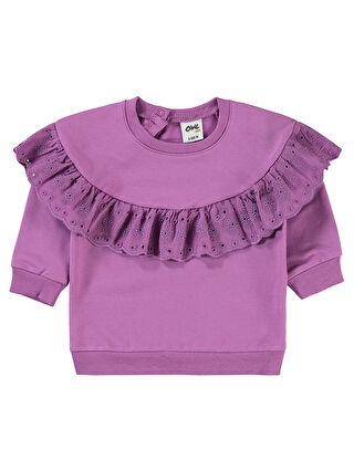 Civil Lila Kız Bebek Sweatshirt 6-18 Ay Leylak