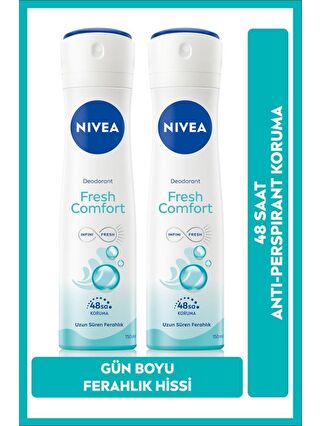 NIVEA Kadın Sprey Deodorant Fresh Comfort 150 ml 2'li