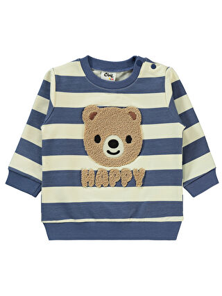 Civil Erkek Bebek Sweatshirt 6-18 Ay İndigo